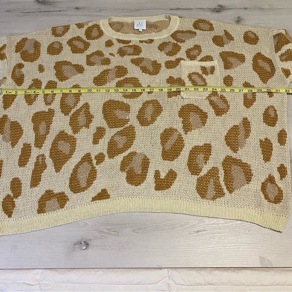 Shop The Mint Meet You There Mocha Brown Leopard Sweater, Size Medium - Picture 11 of 12